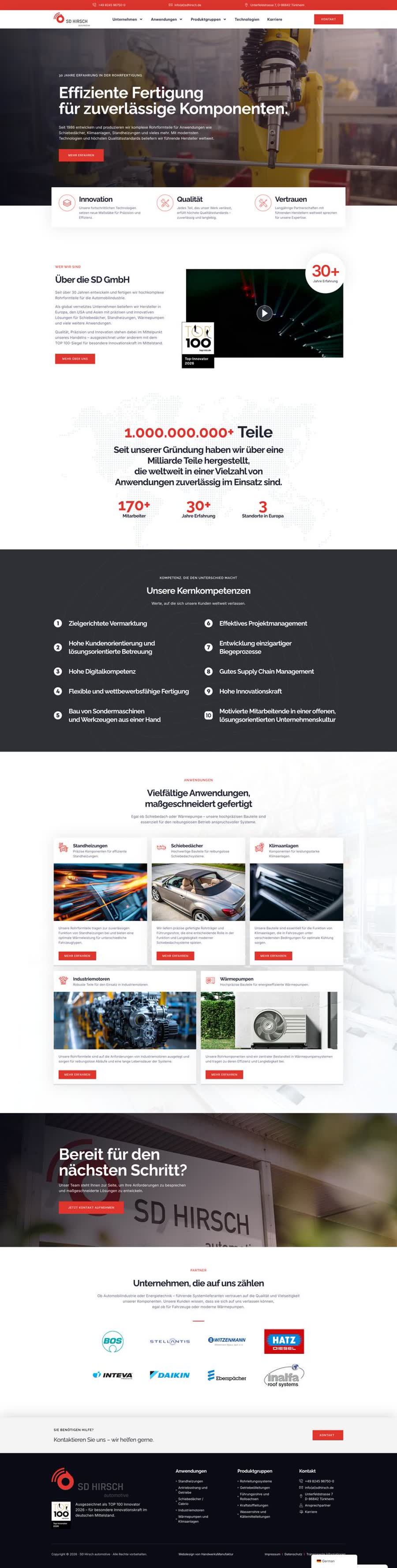 SD Hirsch Website