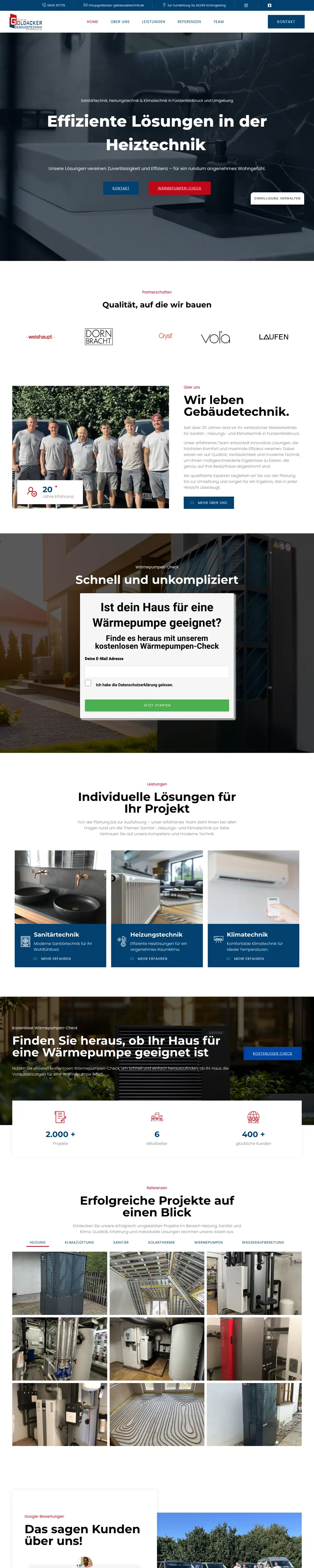 Goldacker Gebäudetechnik — die ganze Seite