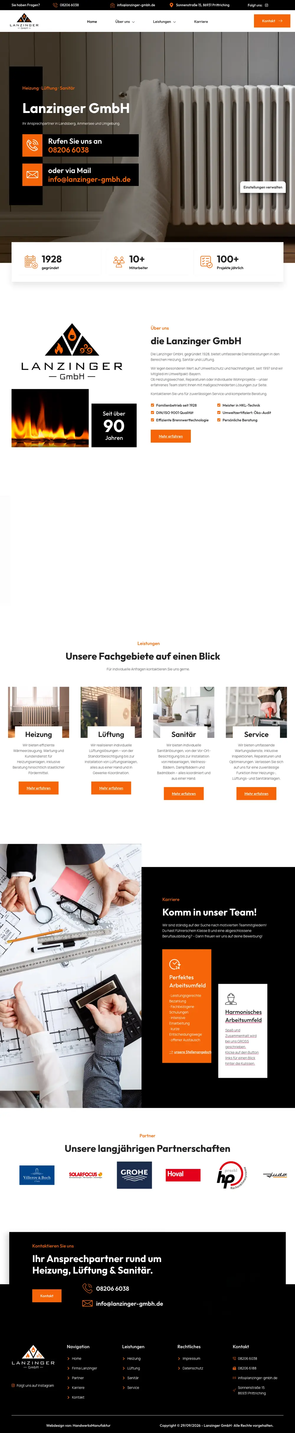 Lanzinger GmbH — die ganze Seite