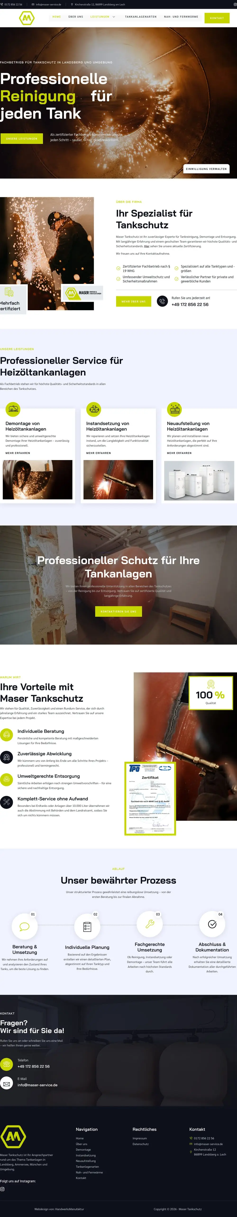 Maser Tankschutz — die ganze Seite